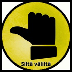 Peukalo sivulle. Teksti: ihan ok.