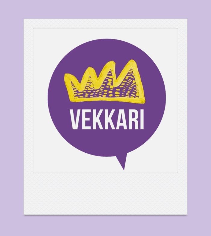 Vekkarin logo kehyksissä.